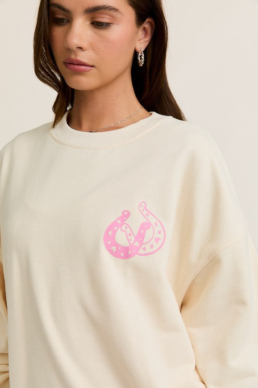 Coastal Cowgirl Oversized Sweatshirt - The Tiny Details