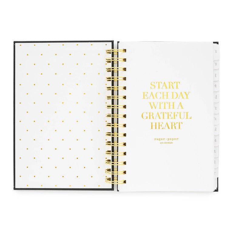 2025 Black Small Spiral Planner - The Tiny Details