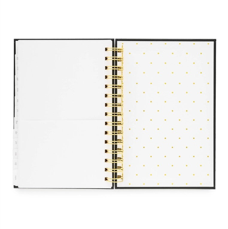 2025 Black Small Spiral Planner - The Tiny Details