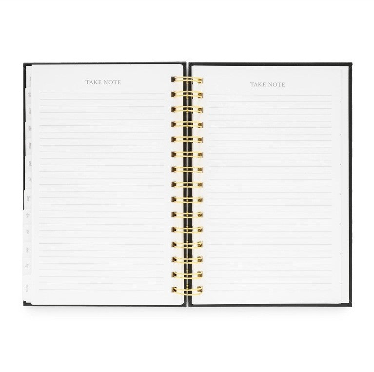 2025 Black Small Spiral Planner - The Tiny Details