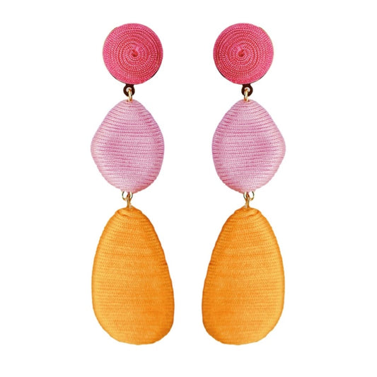 Pink Ombre Lido Statement Drop Earrings - The Tiny Details