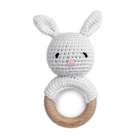 Snow Bunny Teething Rattle - The Tiny Details
