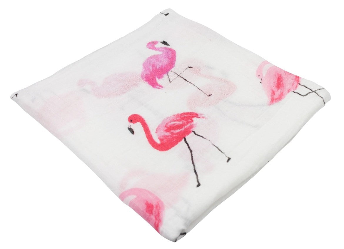Flamingo Baby Swaddle Blanket - The Tiny Details