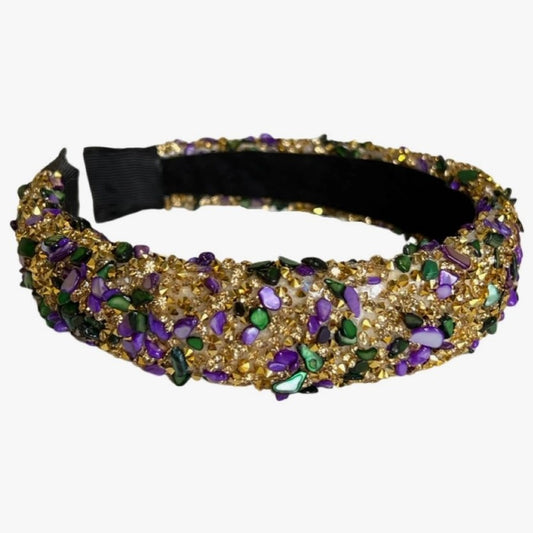 All That Glitters Mardi Gras Headband - Shop Tiny Details