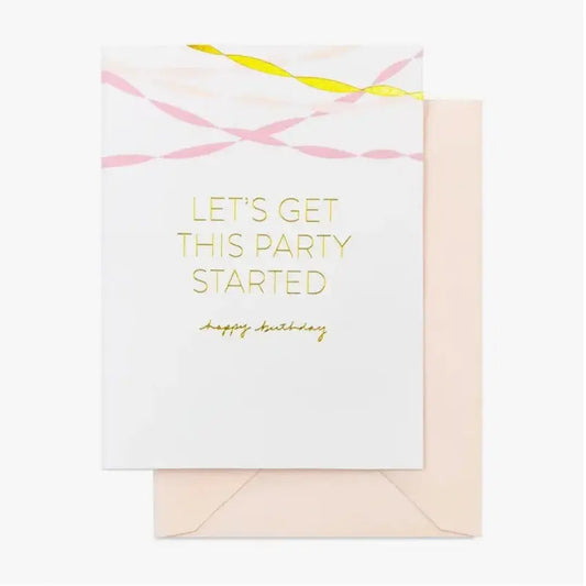 The Tiny Details Birthday Party Streamers Greeting Card