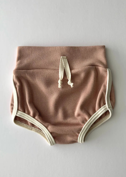 The Tiny Details Blush High Rise Track Shorties