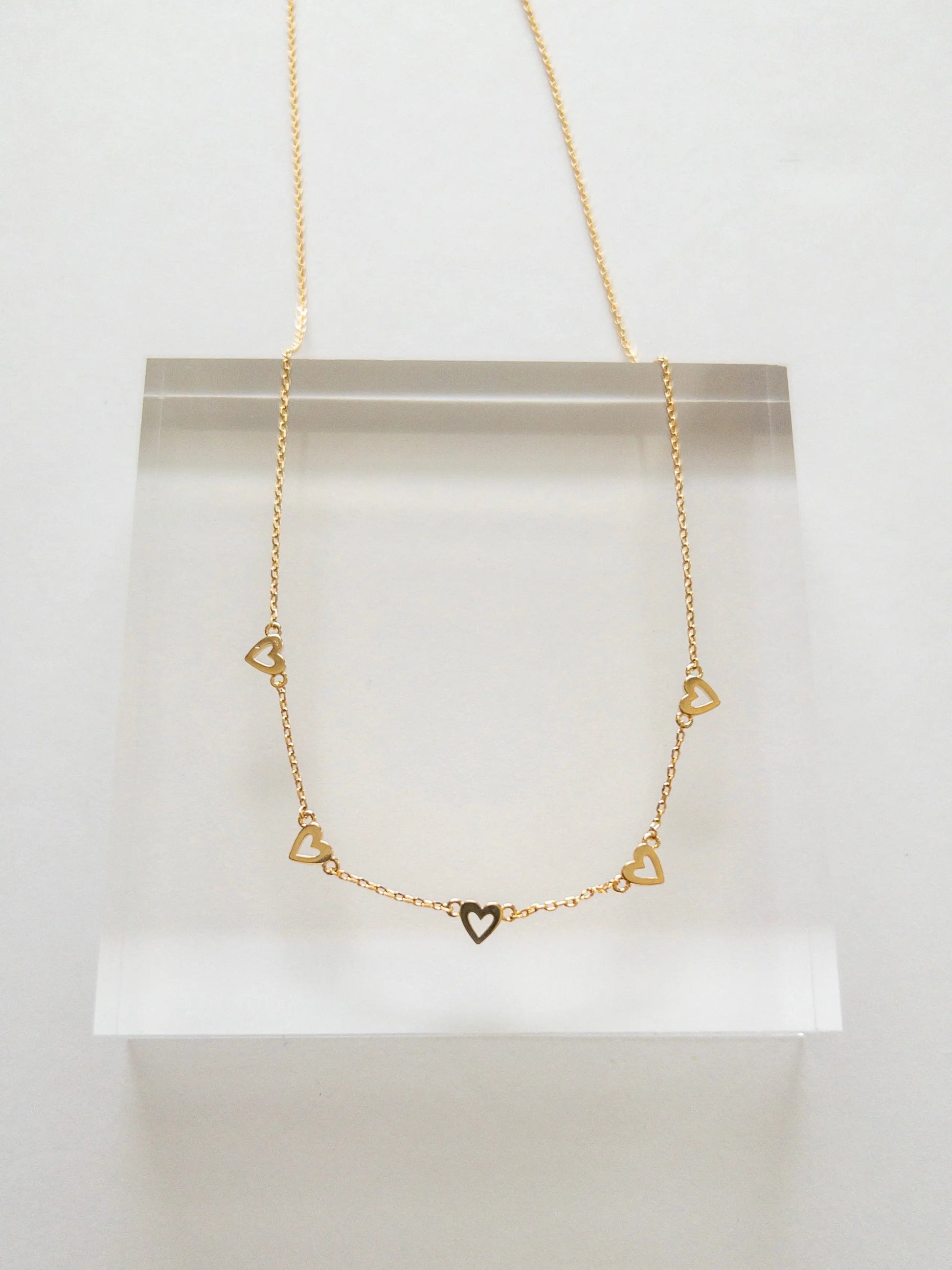 The Tiny Details Dainty Courage Gold Heart Necklace
