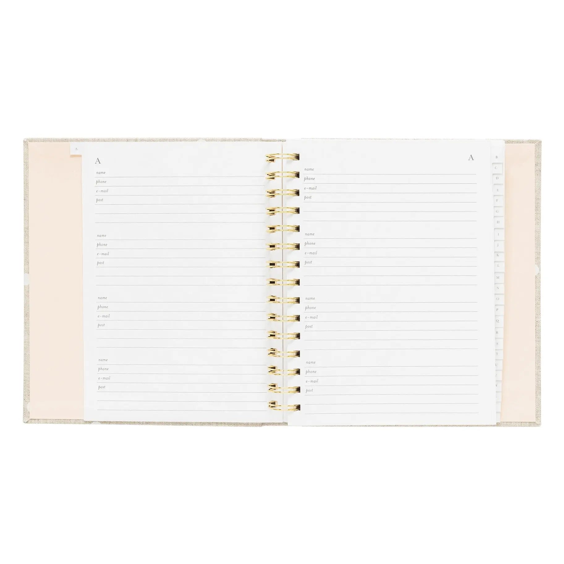 Shop Tiny Details Flax Hard Cover Address Book