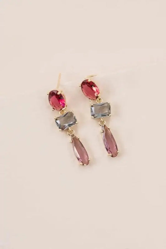 The Tiny Details Fraise Ruby Fade Dangle Earrings