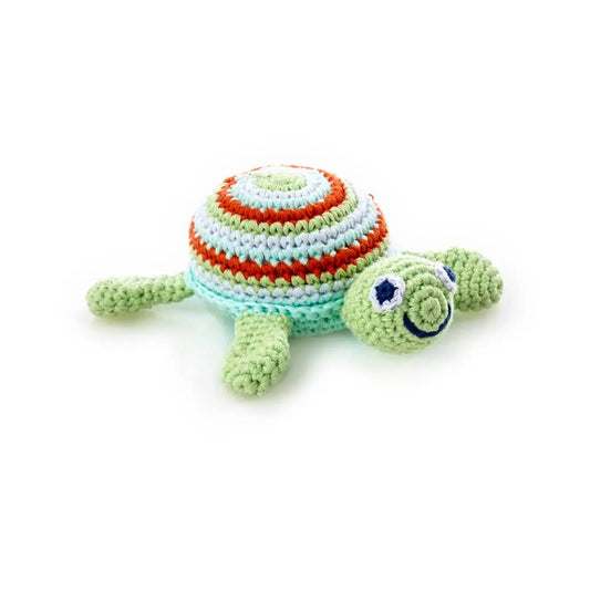 The Tiny Details Green Knitted Sea Turtle Rattle