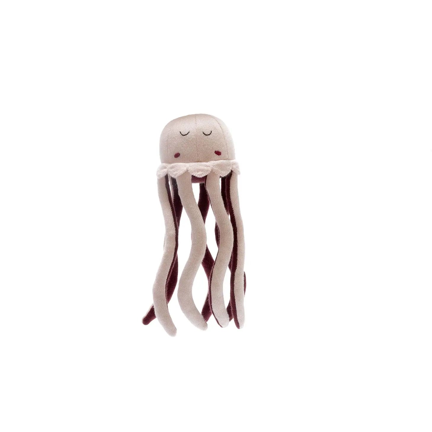 The Tiny Details Knitted Organic Cotton Jellyfish Plush Toy