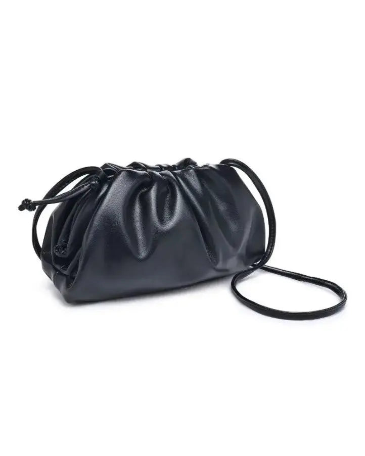 The Tiny Details Kourtney Black Vegan Leather Handbag