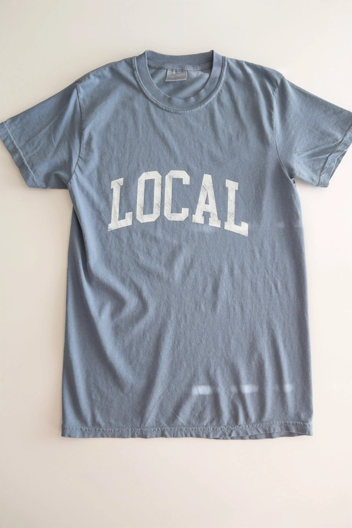 The Tiny Details LOCAL Graphic Denim Blue T-Shirt