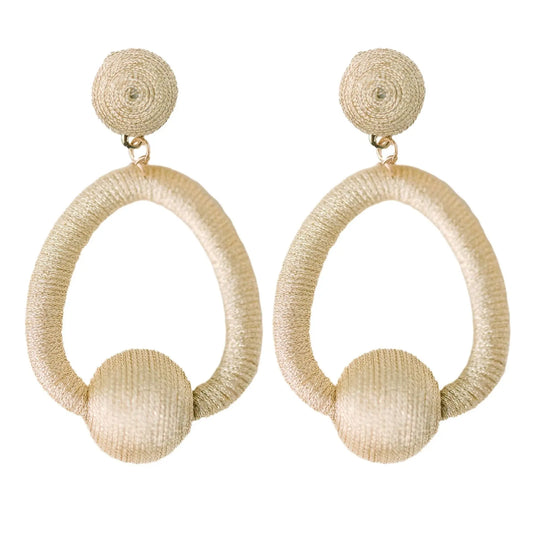 The Tiny Details Metallic Gold Statement Hoop Earrings