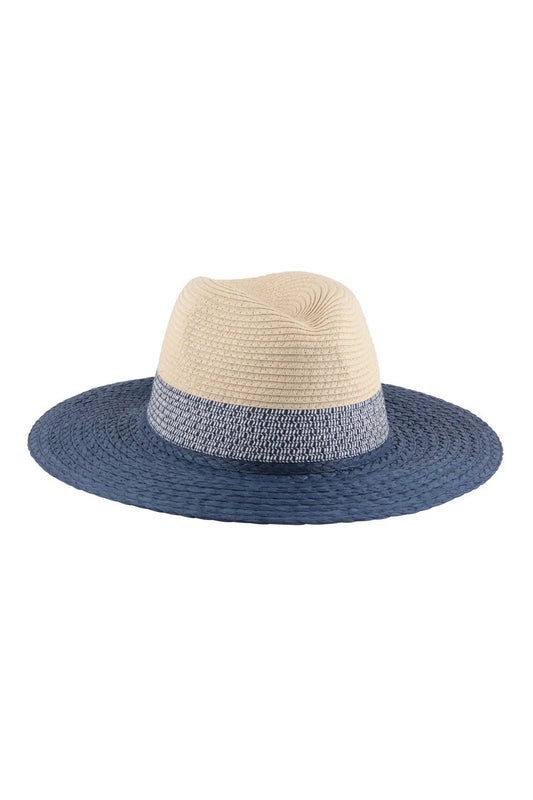 The Tiny Details Panama Brim Three Tone Color Hat