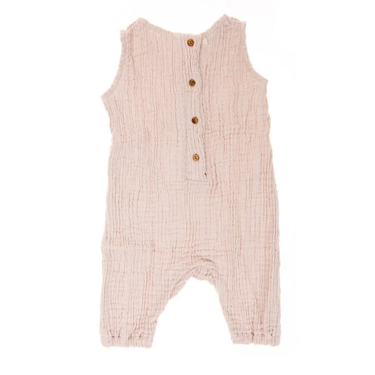 The Tiny Details Pink Coco Muslin Onesie 12-18MO