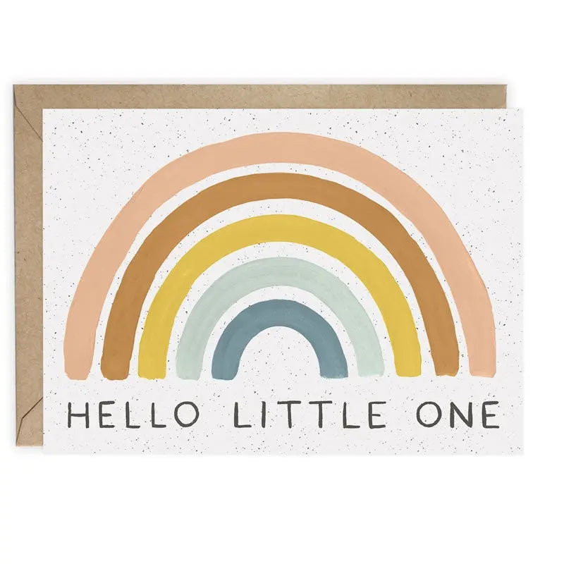 The Tiny Details Rainbow Baby Greeting Card