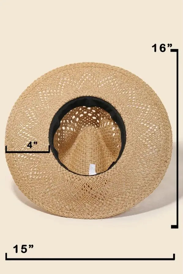 The Tiny Details Straw Braided Fedora Hat