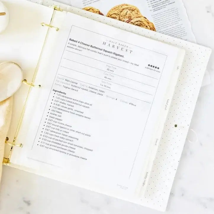 The Tiny Details The Recipe Binder