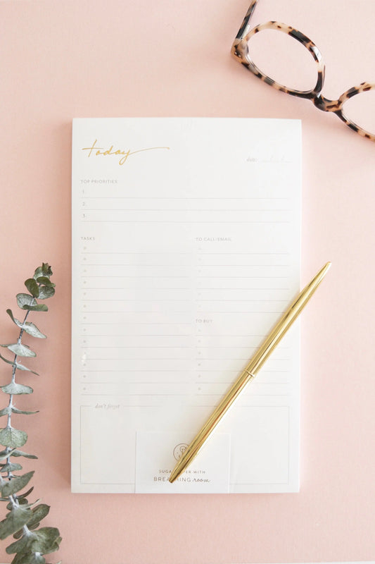 Shop Tiny Details Today Daily Priorities Note Pad