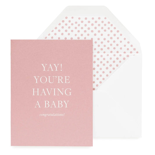 The Tiny Details Yay! You're Having A Baby Greeting Card